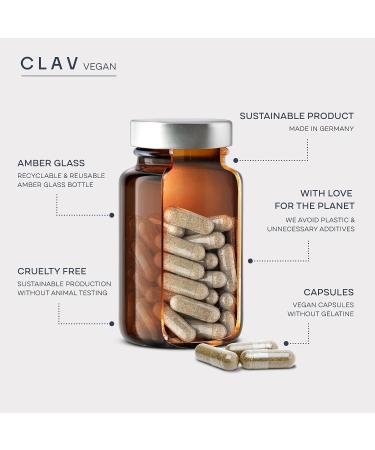 CLAV Methylcobalamin B12 1000 mcg - 120 Capsules | Supports Memory & Cognitive Health | Vegan Supplement Made in Germany - Buy Online on GoSupps.com