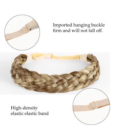 TOECWEGR Multi-Color Synthetic Braided Headband - Classic Wide Plaited Hairpiece for Women - Buy Online on GoSupps.com