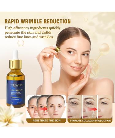 Olavita Facial Serum Vitamin C & E Serum Anti-Aging Firming Facial Boosts Skin Collagen Production Diminishes Fine Lines & Wrinkles for a Youthful Glow (2PCS) - Buy Online on GoSupps.com