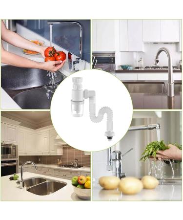 Universal Sink Drain Pipe Kit - Ceiling Duster & Siphon Bottle for Bathroom Sinks | Effective Cleaning Solution - Buy Online on GoSupps.com