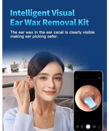 Waterproof Ear Wax Removal Kit with 8 Pcs Ear Set and 6 Spoons - Ear Cleaner Tool for iOS & Android - Buy Online on GoSupps.com