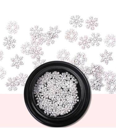 Sethexy 3D Christmas Snowflake Nail Art Accessories - Gold Metal Studs, Sequins & Glitter Alloy for DIY Nails Design- 3 Boxes - Buy Online on GoSupps.com