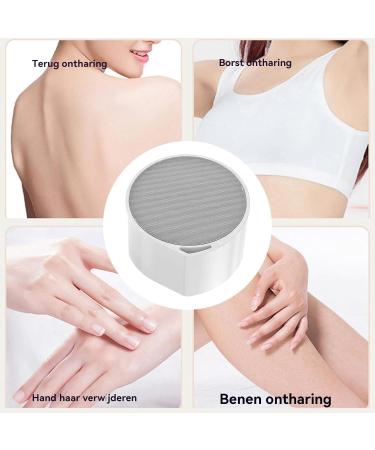 dewdat Crystal Fireplace Remover Arms Epilator Waterproof Portable Crystal Trimmer for Bikini Line Back Face Legs and Body White - Buy Online on GoSupps.com