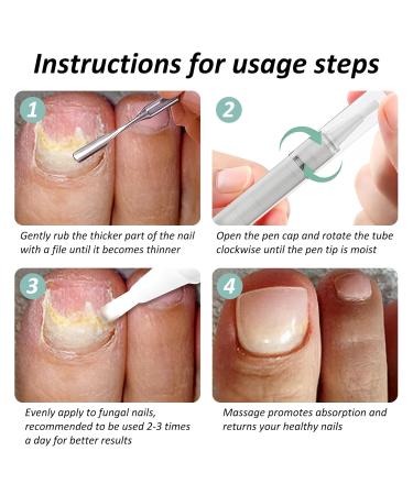 Nail Care Pen - Xixiran 4 PC Nail Repair for Fungus & Well-Groomed Nails | Intensive Nail Care Sticks - Buy Online on GoSupps.com
