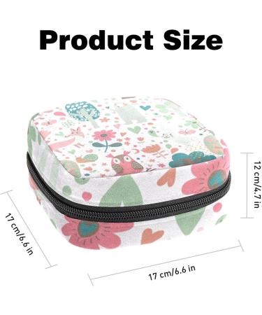 Stylish Menstruation Pad Bag with Zipper - Cute Animal Patterns for Women & Girls | Tampon & Napkin Storage Solutions - Buy Online on GoSupps.com