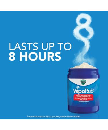 Vicks VapoRub Nasal Decongestant Cough Suppressant Relief from Cold Aches & Pains Chest Rub Ointment Original Scent 100 g/115 mL 115 mL Original - Buy Online on GoSupps.com