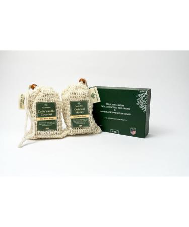 Detoxifying Sea Moss Soap - All-Natural Coffee Vanilla Coconut & Oatmeal Honey - Gentle for Sensitive Skin | Perfect Gift for Men & Women - Buy Online on GoSupps.com