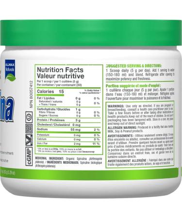 NOVAFORME Pure Organic Spirulina 150g - Buy Online on GoSupps.com
