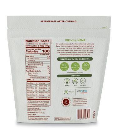 Nutiva Organic Raw Shelled Hemp Seeds - 19 oz | Nutrient-Dense Superfood - Buy Online on GoSupps.com