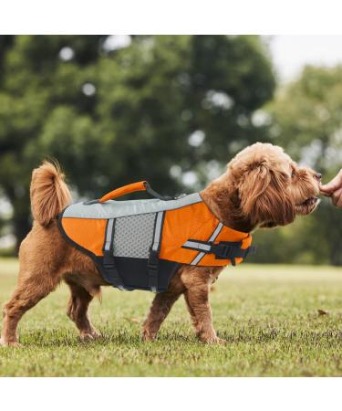 Alagirls Adjustable Dog Life Jacket - Reflective Rescue Handle XL (70-80cm) - Perfect for Pool & Beach Adventures - Buy Online on GoSupps.com