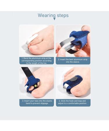 Claw Toe Corrector Hammer Toe Straightener Splint (M Right Foot) - Buy Online on GoSupps.com