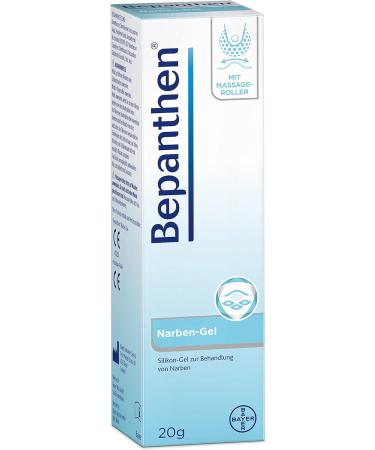 Bayer Bepanthen Scar Gel 20g - Smoother Less Noticeable Scars with Massage Roller | Relieves Itching & Tension | Ships Internationally - Buy Online on GoSupps.com