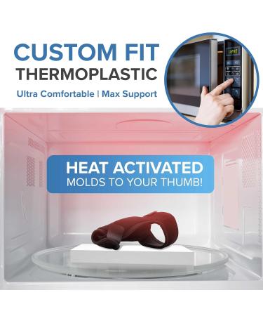 Custom Fit Thumb Splint - Moldable Thermoplastic Brace for Strains Sprains & Injuries - One Size Fits All - International Shipping Available - Buy Online on GoSupps.com