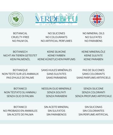 99% Natural - PH Balanced - SHAMPOO FOR OILY HAIR - ALOE VERA TEA TREE & MINT - 250ml by VERDEBLEU - Free of sulfates Parabens. We Donate 5% of Profits to Save the Rainforests - Buy Online on GoSupps.com