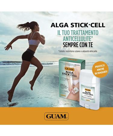 Anti-Cellulite Stick with Intense Hot-Cold Action Targeted Drainage Legs Stomach Buttocks Arms - GUAM Algae Stick - Easy Practical Application - Natural Ingredients - Made in Italy - 75ml - Buy Online on GoSupps.com
