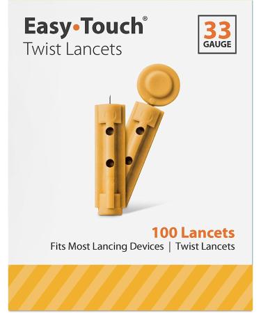 EasyTouch Twist Lancets 33G - 100 per Box | Quality Diabetes Testing Supplies - Buy Online on GoSupps.com