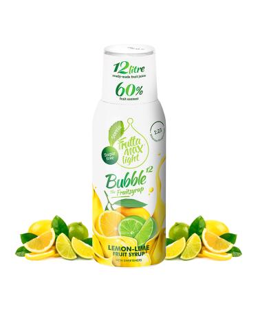 Light lemon-lime fitness syrup from FruttaMax beverage syrup | sugar-free | with stevia | 60% fruit content 500ml