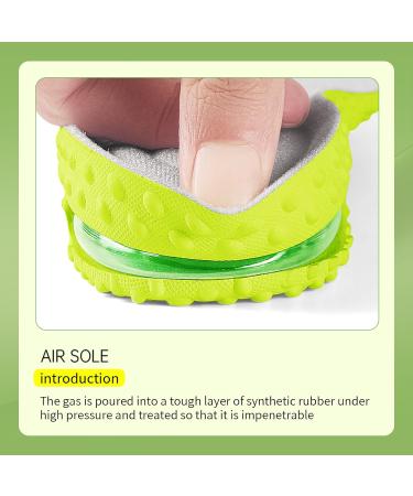 Height Increase Insoles for Men & Women - Air Cushion Heel Inserts Shock Absorption Pain Relief Green - Fits Sizes 8-11(M) & 9-13(W - Buy Online on GoSupps.com
