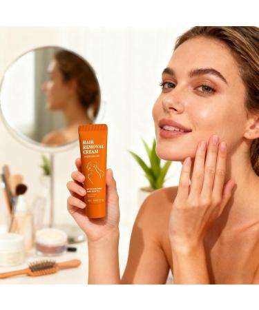 Facial Hair Removal Cream - 22g Gentle and Soothing | Gentle and Soothing Facial Lotion for Hair Removal For Women and Girls Daily Home Use Long-Term Nighttime Use - Buy Online on GoSupps.com