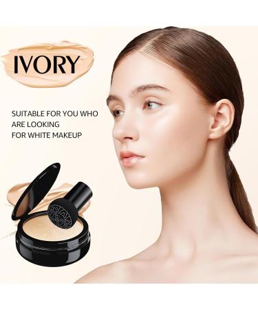 Mushroom Head Air Cushion CC Cream - BB Cream for Mature Skin | Long-Lasting Moisturizing Foundation & Concealer Brightens & Evens Skin Tone Ivory - Buy Online on GoSupps.com