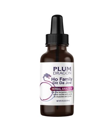 Plum Dragon Ho Family Dit Da Jow |Topical Analgesic| Traditional Chinese Dit Da Jow - 4 Oz