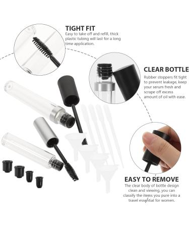 VINTORKY 2pcs Empty Eyeliner Vials Mascara Tubes with Wands Empty Clear Mascara Tubes Empty Lip Gloss Tube - Buy Online on GoSupps.com