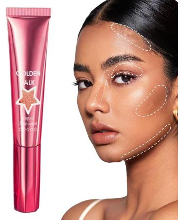 Liquid Highlighter Highlighter Makeup for Face and Body contour stick liquid highlighter makeup 18ml Lightweight Illuminator Makeup Highlighter Cream Long Lasting 03 1 count Pack of 1 - Buy Online on GoSupps.com
