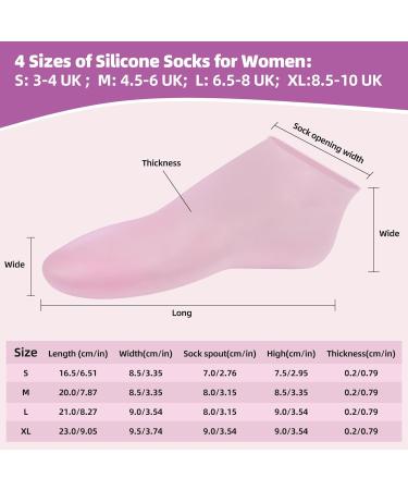 Hydrating Foot Peel Mask for Soft, Smooth Feet - Moisturizing Gel Socks for Cracked Heels - XL Size for Men and Women - Buy Online on GoSupps.com