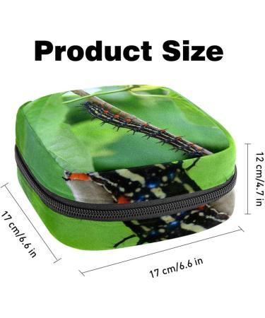 Menstrual Pad Bag with Zipper | Tampons Collection Pouch for Women & Girls | Stylish Caterpillar Design - Buy Online on GoSupps.com
