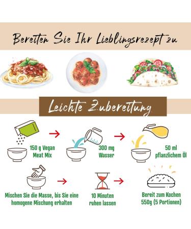Buy Weider Vegan Meat Mix - 3x150g | Gluten-Free Meat Substitute | 75% Plant Protein & 20% Fiber | No Preservatives - Buy Online on GoSupps.com