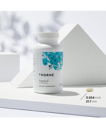 Thorne Vitamin C with Flavonoids - Blend of Vitamin C and Citrus Bioflavonoids from Oranges the Way They're Found Together in Nature - 90 Capsules - Buy Online on GoSupps.com