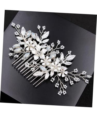 Angoily Tiara Combs Comb for Bridal Wedding Hair Comb Rhinestone Comb Rhinestone Hair Comb Crystal Hair Comb Rhinestones Millet Beads Bride - Buy Online on GoSupps.com