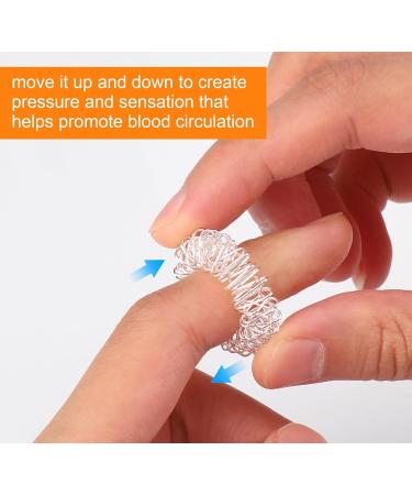 Zocipro 2-Piece Magnetic Acupressure Balls - 32mm Massage Balls with 5 Massage Rings for Stress Relief & Relaxation - Buy Online on GoSupps.com