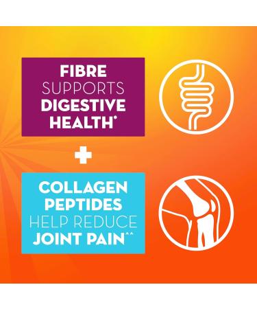 Metamucil Daily Fibre + Collagen Peptides Psyllium Husk Powder Plant Based Sugar-Free with Stevia Orange Flavoured 60 Servings (564 g) SUPPLEMENT - Buy Online on GoSupps.com