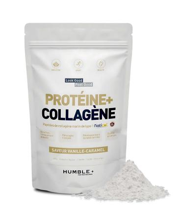 Naticol Protein + Marine Collagen Powder 600 g Pack - Vanilla Flavor - Joint Comfort & Muscle Recovery - 20 Servings at 30g/day P