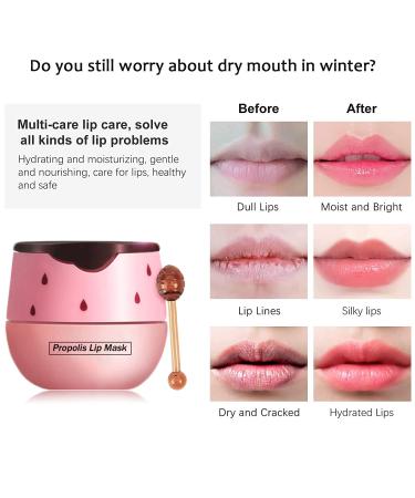 4PCS Bee Balm Lip Balm & Sleeping Lip Mask Set - Hydrating Propolis Honey Lip Care Kit for Winter - Exfoliating Scrub for Dry Lips - Buy Online on GoSupps.com