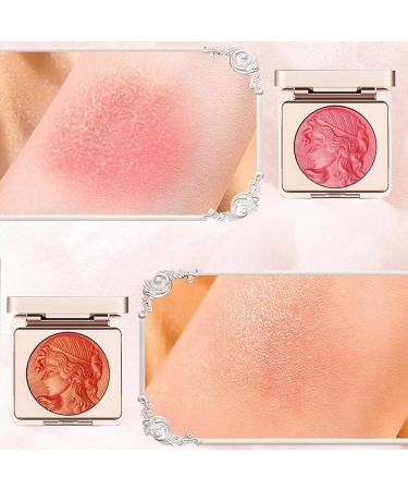 Embossed Smooth Powder Blush Palette For Cheeks Embossed Girl Blush for Cheeks Matte Face Powder Blush Palette Natural Makeup Long Lasting Blush for Cheeks Powder Blush for All Skins (Pink+Orange) - Buy Online on GoSupps.com