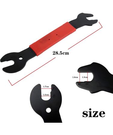 Double Sided Pedal Wrench 15/16/17mm - Bicycle Pedal Removal Tool for Bike Maintenance & Repair - Red - Buy Online on GoSupps.com