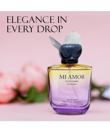 MI Amor Women Perfume Long Lating Eau De Parfum Fresh And Trendy Natural Spray Fragrance For Effortless Chic 3.4 Fl Oz For Daily Used MI Amor 3.4 Fl Oz (Pack of 1) - Buy Online on GoSupps.com