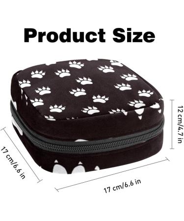 Shop Cute Portable Binding Bags for Women - Menstrual Cup & Pad Storage | Teen Girl Tampon Bags | Black & White Cat Claw Designs - Buy Online on GoSupps.com