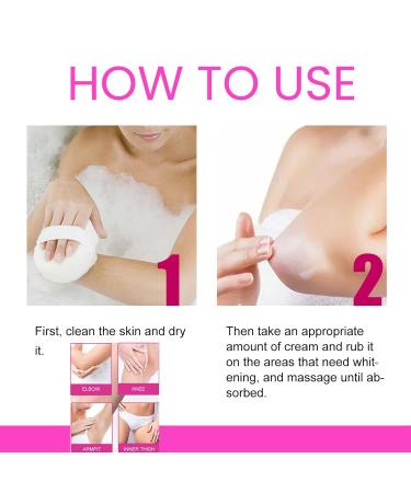 Skin Whitening Cream | Armpit & Underarm Lightening | Dark Spot Corrector for Body | 2oz Intimate Area Bleaching Solution - Buy Online on GoSupps.com