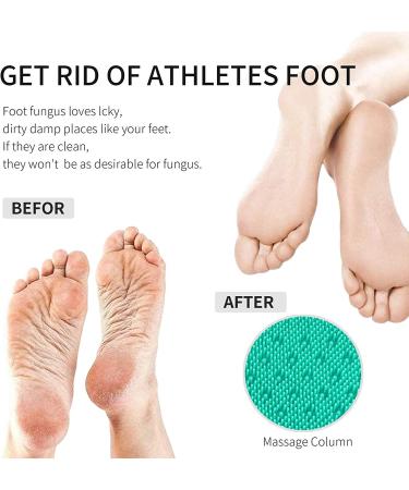 Newthinking Shower Foot Scrubber Cleaner Massager - Exfoliating Feet Spa with Suction Cup for Improved Circulation & Pain Relief (Green) - Buy Online on GoSupps.com