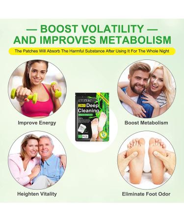 30Pcs Ginger 2-in-1 Detox Foot Pads for Deep Cleansing - Natural Bamboo Vinegar, Ginger Powder - Relieve Stress, Improve Sleep - Remove Dampness - Buy Online on GoSupps.com