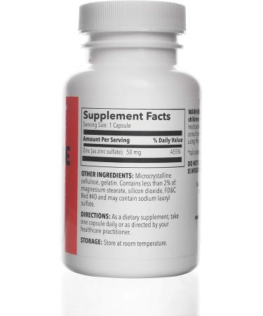 Zinc Sulfate 220mg Capsules - 100 Count | Dietary Supplement - Buy Online on GoSupps.com