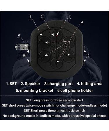 FAJOME Wall-Mounted Bluetooth Music Target Boxing Machine for Home Exercise and Stress Release - Buy Online on GoSupps.com