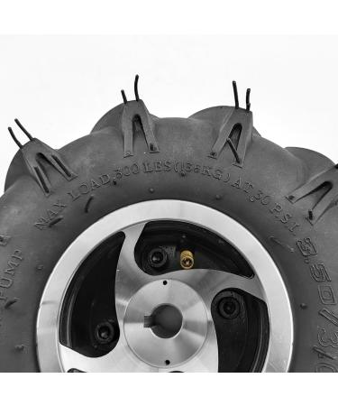 L-Faster 3.50-4 Agricultural Tire | 10 Inch Off-Road Wheel Axle 17mm for Electric Lawn Mower & Trolley - International Shipping Available - Buy Online on GoSupps.com