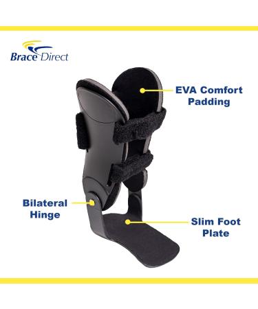 Semi-Rigid Ultra Active Ankle Brace - Hinged Support for Sprains & Sports Injuries - Volleyball Basketball Tennis - PDAC L1906 M Right Foot - Buy Online on GoSupps.com