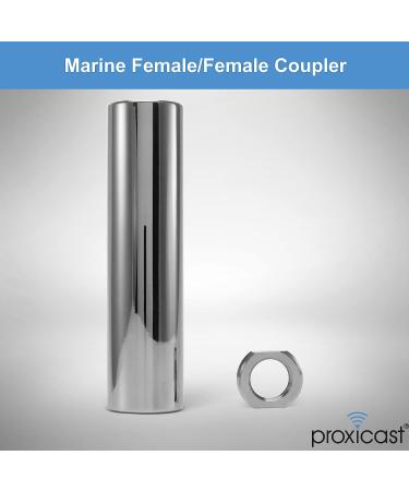 Proxicast Marine Antenna Mount Coupler - Stainless Steel Double Female Ferrule, 1-14 Thread, 4.5 Long (BRK-114-FF) - Buy Online on GoSupps.com