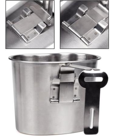 Goetland Stainless Steel WWII US Military Canteen Kit 1QT with 0.5QT Cup and Nylon Cover - Buy Online on GoSupps.com