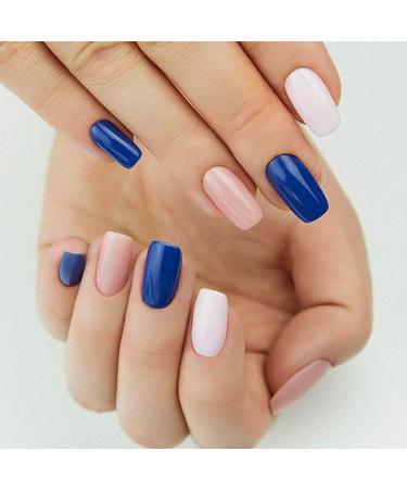 SEMILAC 018 Cobalt Nail UV Gel Polish | Long Lasting and Easy to Apply | Soak off UV/Led | Perfect for Home and Professional Manicure and Pedicure 7 ml - Buy Online on GoSupps.com